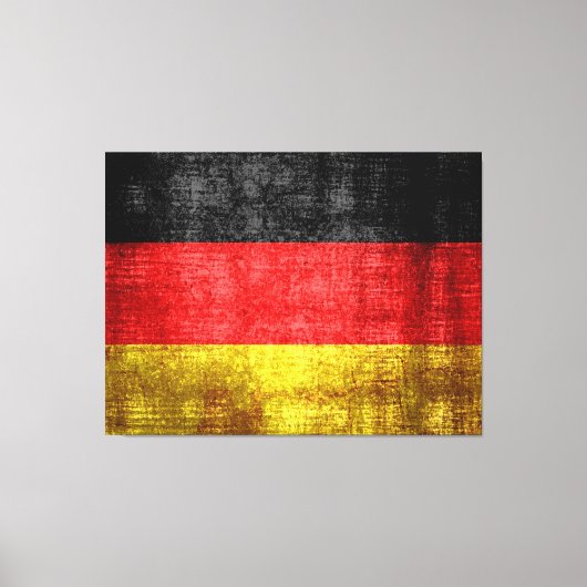 ドイツ国旗のヴィンテージ キャンバスプリント (正面)
