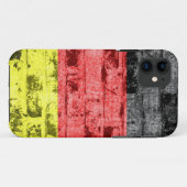 ドイツ国旗のヴィンテージ Case-Mate iPhoneケース (裏面(横))