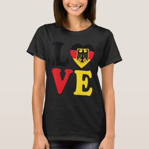 ドイツ国旗の伝統男性へ女子B Tシャツ