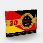 ドイツ国旗の写真ブロック&ドイツ/名前バッジ フォトブロック (左)