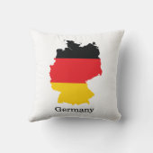 ドイツ国旗の地図おみやげデザイン クッション (裏面)