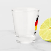 ドイツ国旗の地図と応援 ショットグラス (左)