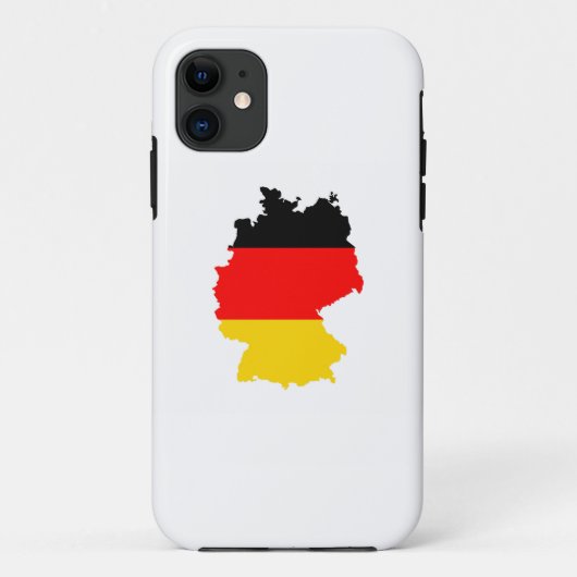 ドイツ国旗の地図ドイツの形状 Case-Mate iPhoneケース (裏面)