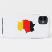 ドイツ国旗の地図ドイツの形状 Case-Mate iPhoneケース (裏面(横))