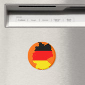 ドイツ国旗の地図 マグネット (インサイチュ (食洗機))