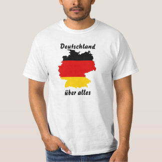 ドイツ国旗の地図 Tシャツ