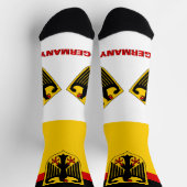 ドイツ国旗の愛国心地球に優し、ドイツ・プレミアム ソックス (上部)