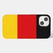 ドイツ国旗の愛国的なApple Case-Mate iPhoneケース (裏面横)