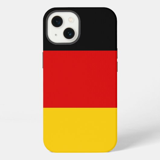 ドイツ国旗の愛国的なApple Case-Mate iPhoneケース (裏面)