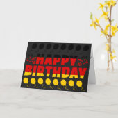 ドイツ国旗の愛国的誕生日 カード (黄色い花)