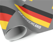 ドイツ国旗の折り返し紙 |ドイツのカラーデザイン ラッピングペーパー (ロールコーナー)