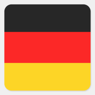 ドイツ国旗の正方形シール スクエアシール