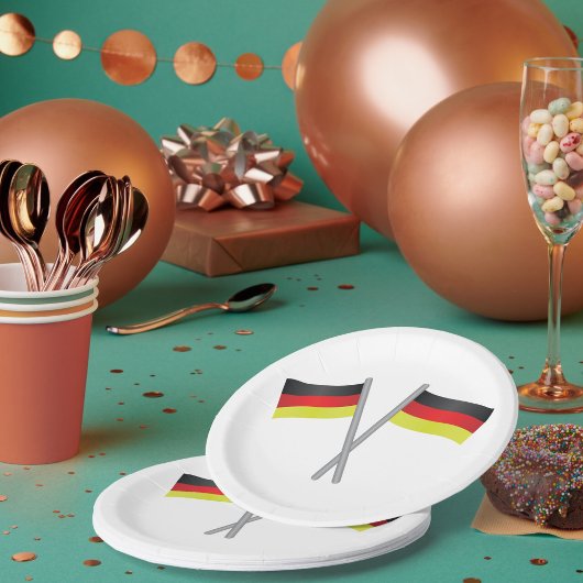 ドイツ国旗の紙プレート ペーパープレート