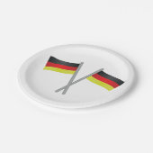 ドイツ国旗の紙プレート ペーパープレート (アングル)
