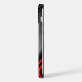 ドイツ国旗の絹の風合い iPhoneケース (左側面)