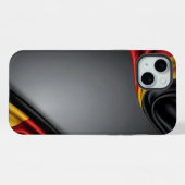 ドイツ国旗の絹の風合い iPhoneケース (裏面横)