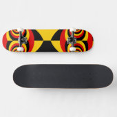 ドイツ国旗の色の素晴らし追加 スケートボード (横)