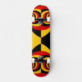 ドイツ国旗の色の素晴らし追加 スケートボード (正面)