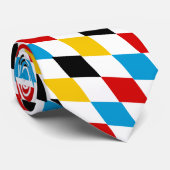 ドイツ国旗の色ブルーロゼンジオクトーバーフェスト ネクタイ (ロール)