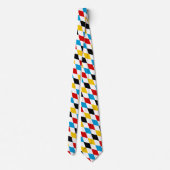 ドイツ国旗の色ブルーロゼンジオクトーバーフェスト ネクタイ (裏面)