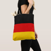 ドイツ国旗の色黒赤金ゴールドドイツ旗 トートバッグ (クローズアップ)