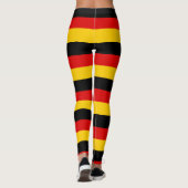 ドイツ国旗の色黒赤金ゴールド レギンス (裏面)