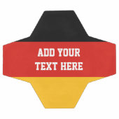 ドイツ国旗の色+アイディア サッカーボール (フラット)