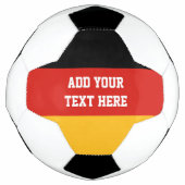 ドイツ国旗の色+アイディア サッカーボール (正面)