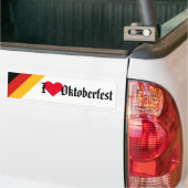 ドイツ国旗の色+アイディア バンパーステッカー (トラック上)