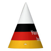 ドイツ国旗の色+アイディア パーティーハット (左)