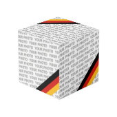 ドイツ国旗の色+アイディア フォトキューブ (裏面アングル)