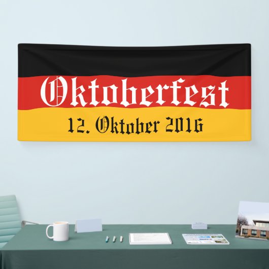 ドイツ国旗の色+アイディア 横断幕 (トレードショー)