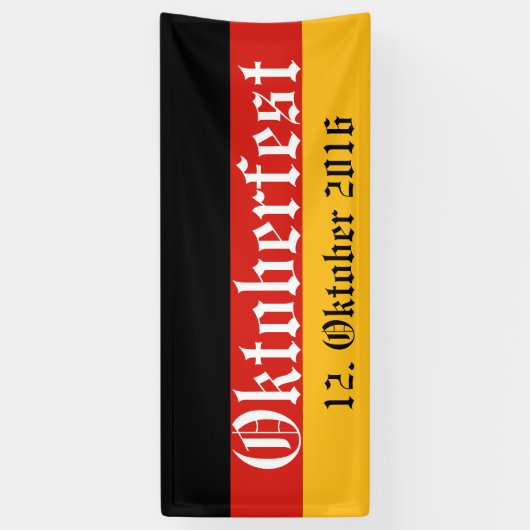 ドイツ国旗の色+アイディア 横断幕 (縦)