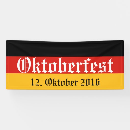 ドイツ国旗の色+アイディア 横断幕 (横)