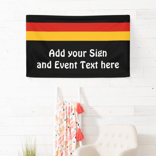 ドイツ国旗の色+アイディア 横断幕 (インサイチュ)