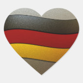 ドイツ国旗の色 – クロムバイシャーリーテイラー ハートシール (正面)