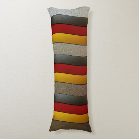 ドイツ国旗の色 – クロムバイシャーリーテイラー ボディピロー (正面縦)