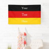 ドイツ国旗の色（黒）赤金ゴールド パーソナライズされた 横断幕 (インサイチュ)