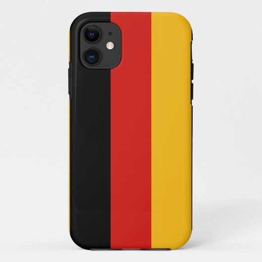 ドイツ国旗の色 Case-Mate iPhoneケース (裏面)