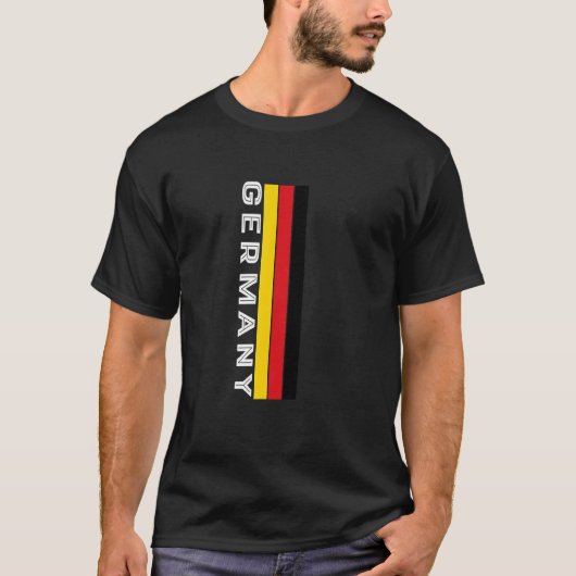 ドイツ国旗の色 Tシャツ (正面)