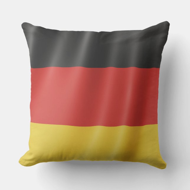 ドイツ国旗の装飾用クッション アウトドアクッション (正面)