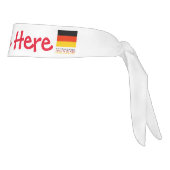 ドイツ国旗の赤 タイヘッドバンド (回転90)