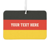 ドイツ国旗の車の空気清浄機 |ドイツプライド カーエアーフレッシュナー (裏面)