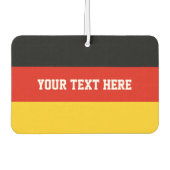 ドイツ国旗の車の空気清浄機 |ドイツプライド カーエアーフレッシュナー (正面)