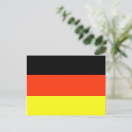 ドイツ国旗のTシャツとギフト ポストカード (スタンド正面)