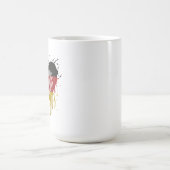 ドイツ国旗を愛してる コーヒーマグカップ (中央)