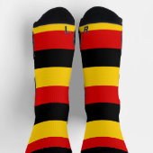 ドイツ国旗を持つアスレティッククルー靴下 ソックス (上部)