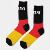 ドイツ国旗を持つクルーソックス ソックス (左)