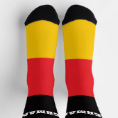 ドイツ国旗を持つクルーソックス ソックス (上部)