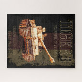 ドイツ国旗を持つドイツのTiger I重戦車WWII ジグソーパズル (横)